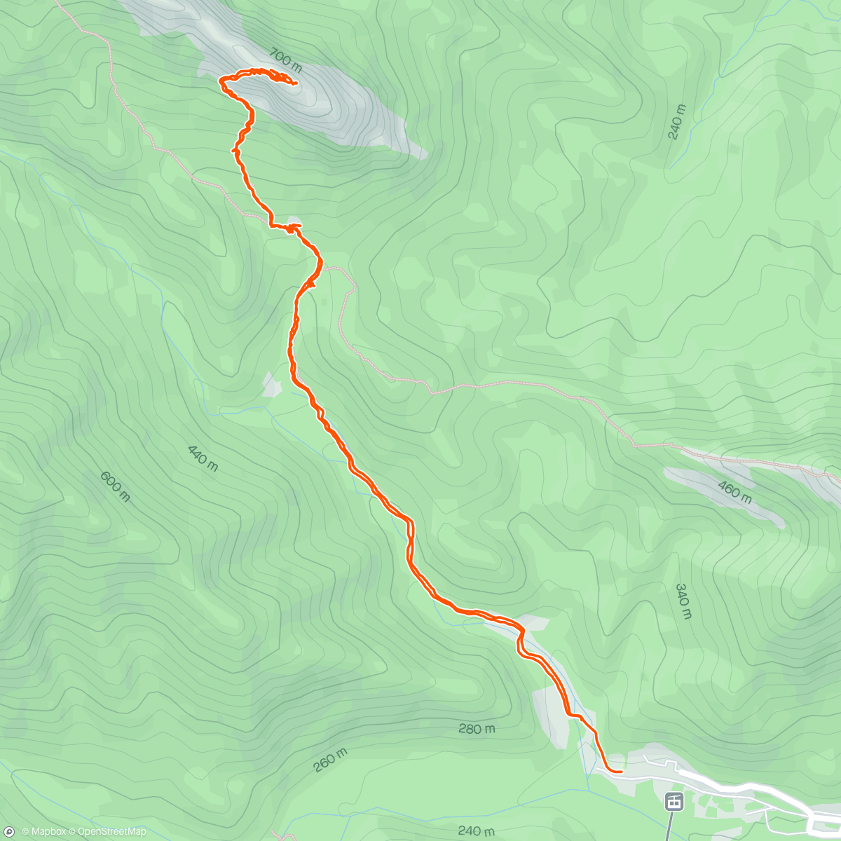 Mapa de la actividad, Trail naar Ulsanbawi rock & Heundeulbawi rock