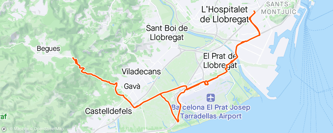 Map of the activity, CTRA - Begues