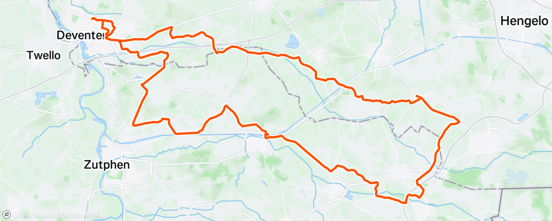 Map of the activity, Met de club van 💯 turbo toeren in de zon ☀️