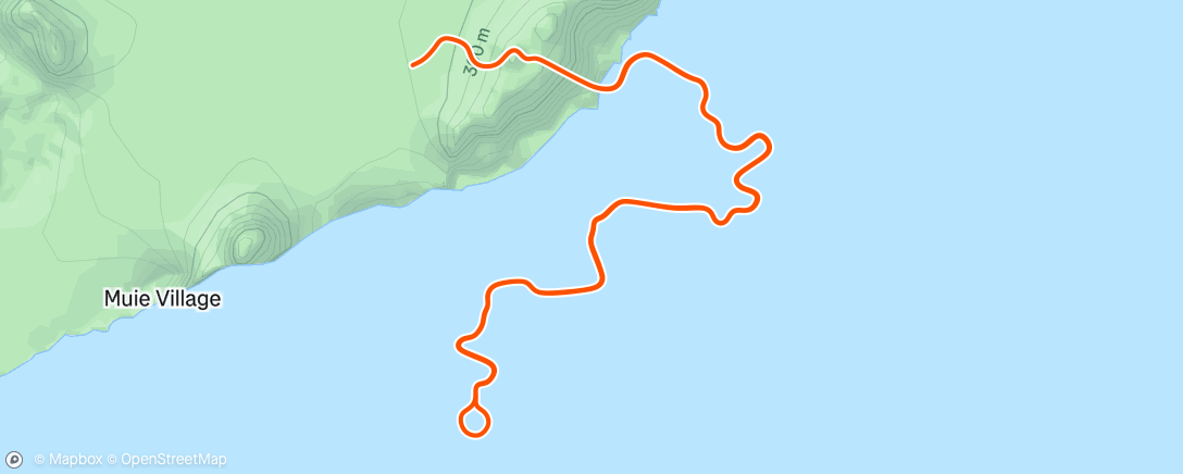 Mapa da atividade, Evening Ride