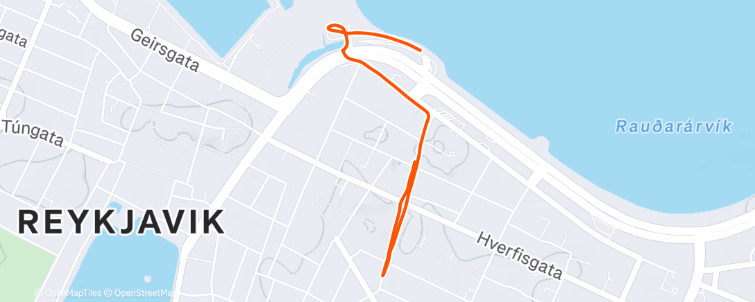 Map of the activity, Morning Run