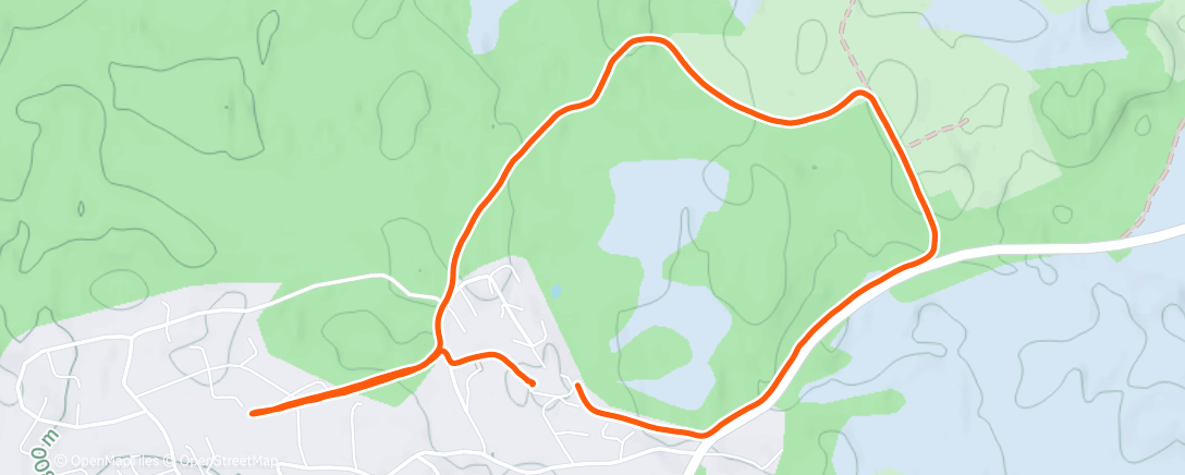 Map of the activity, Lunch Nordic Ski