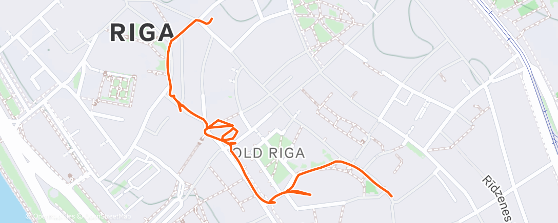 Map of the activity, Camminata pomeridiana