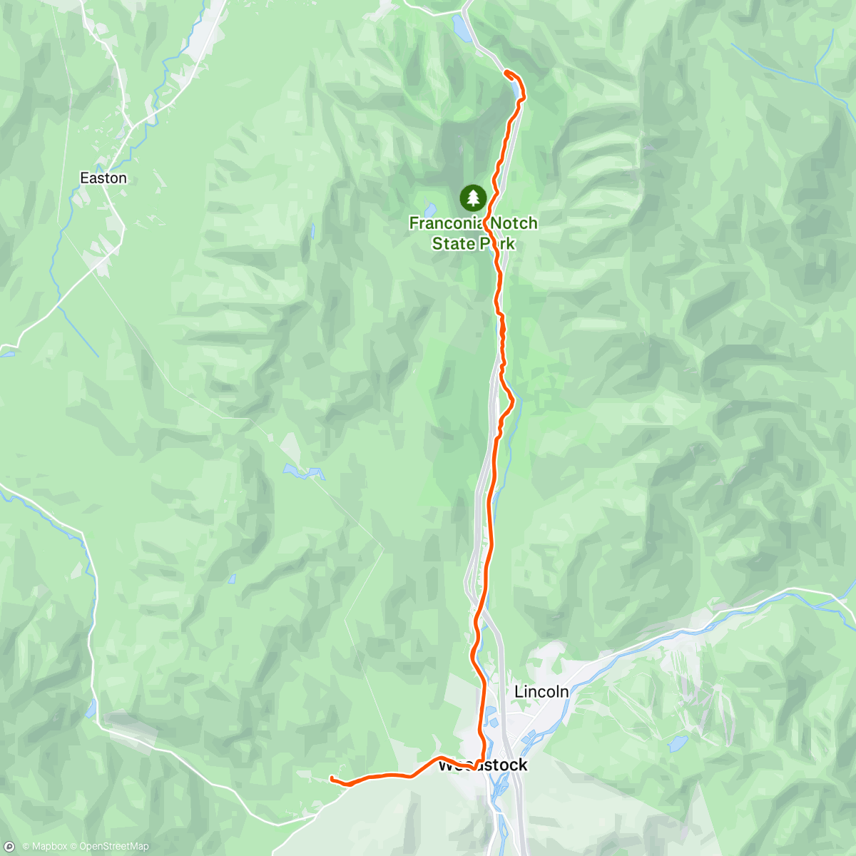 Map of the activity, Old Man State