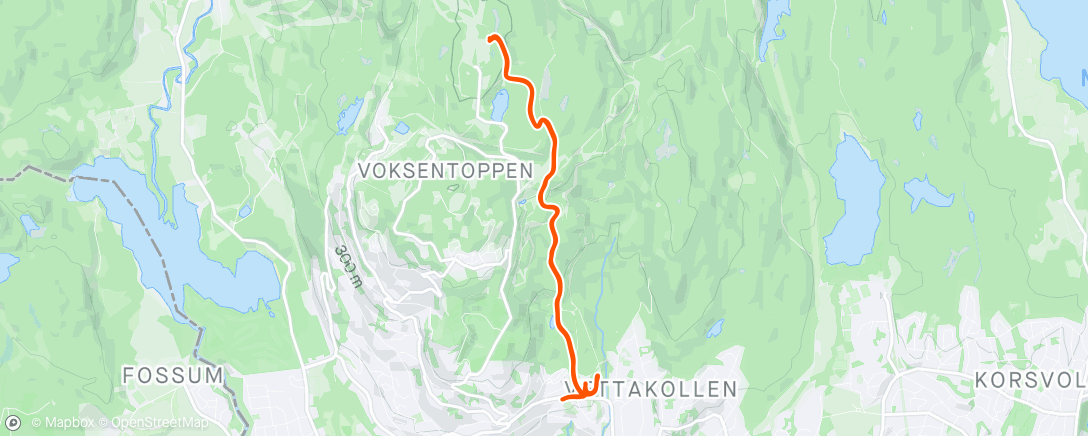 Map of the activity, Oslo Løpsfestival 2024 - Korketrekker’n