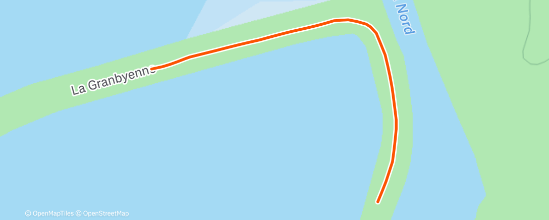 Map of the activity, Night Walk avec n'amour