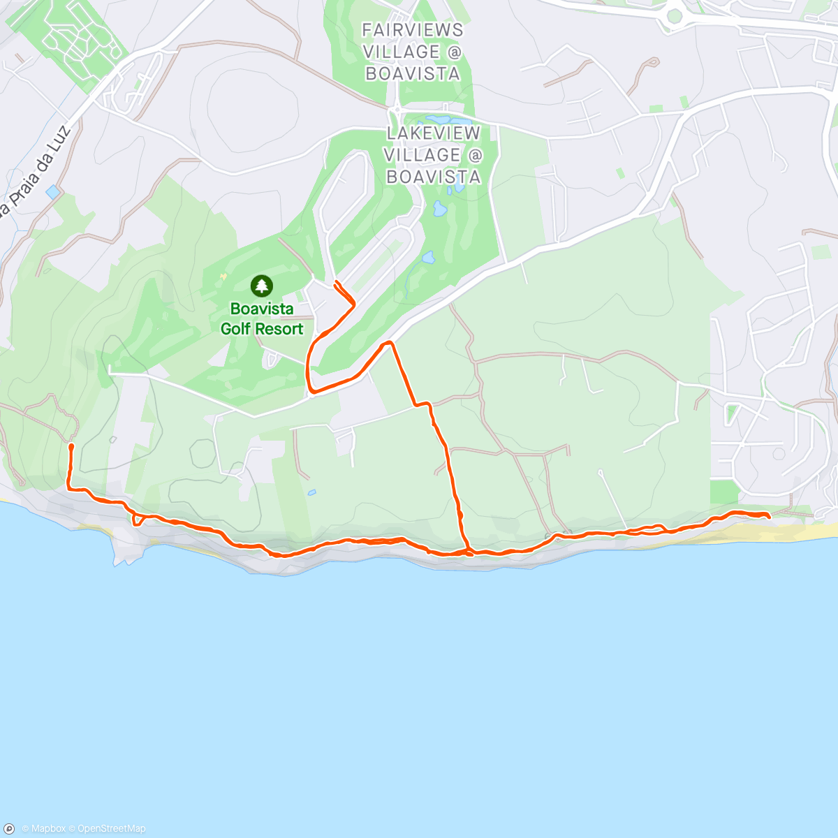 Map of the activity, Fishermans trail