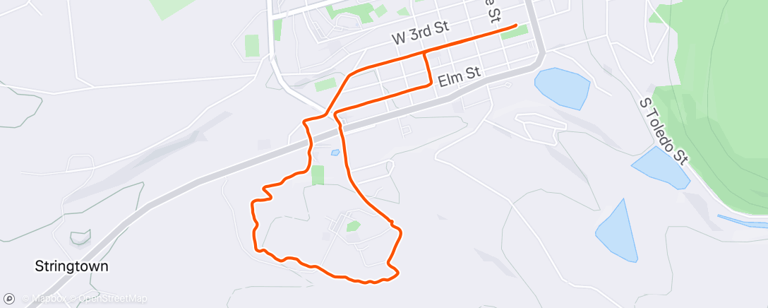 Map of the activity, Pastime run club!