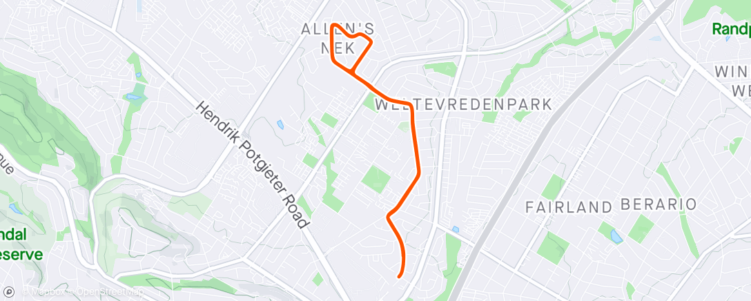 Map of the activity, Saturday Tempo 🏃‍♀️