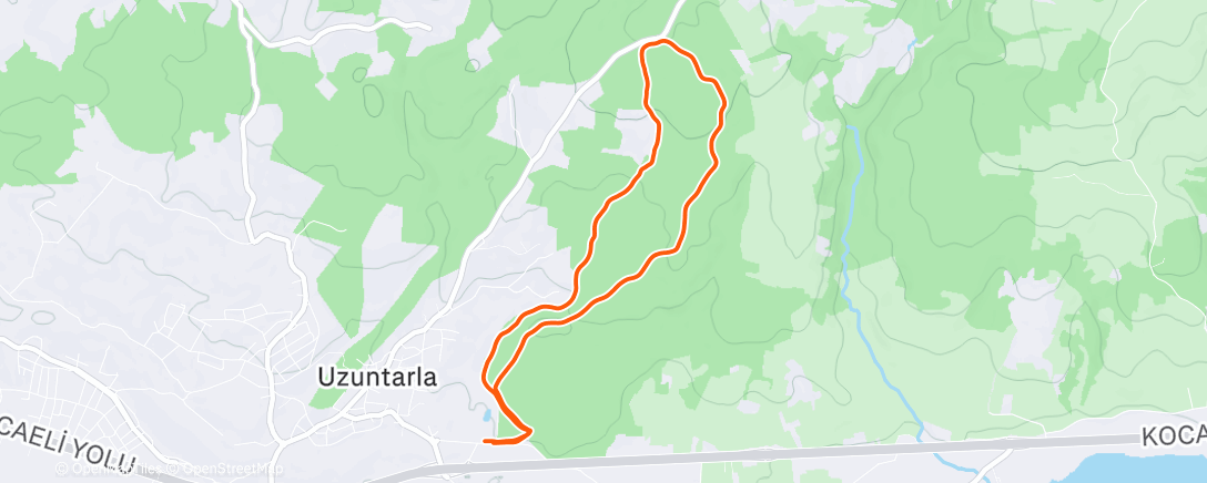 Map of the activity, Afternoon Walk