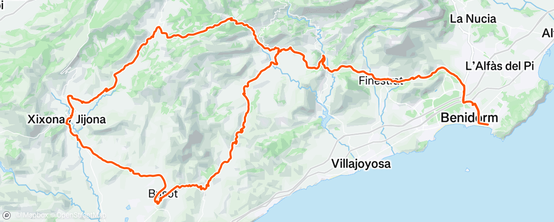 Map of the activity, Morning Ride