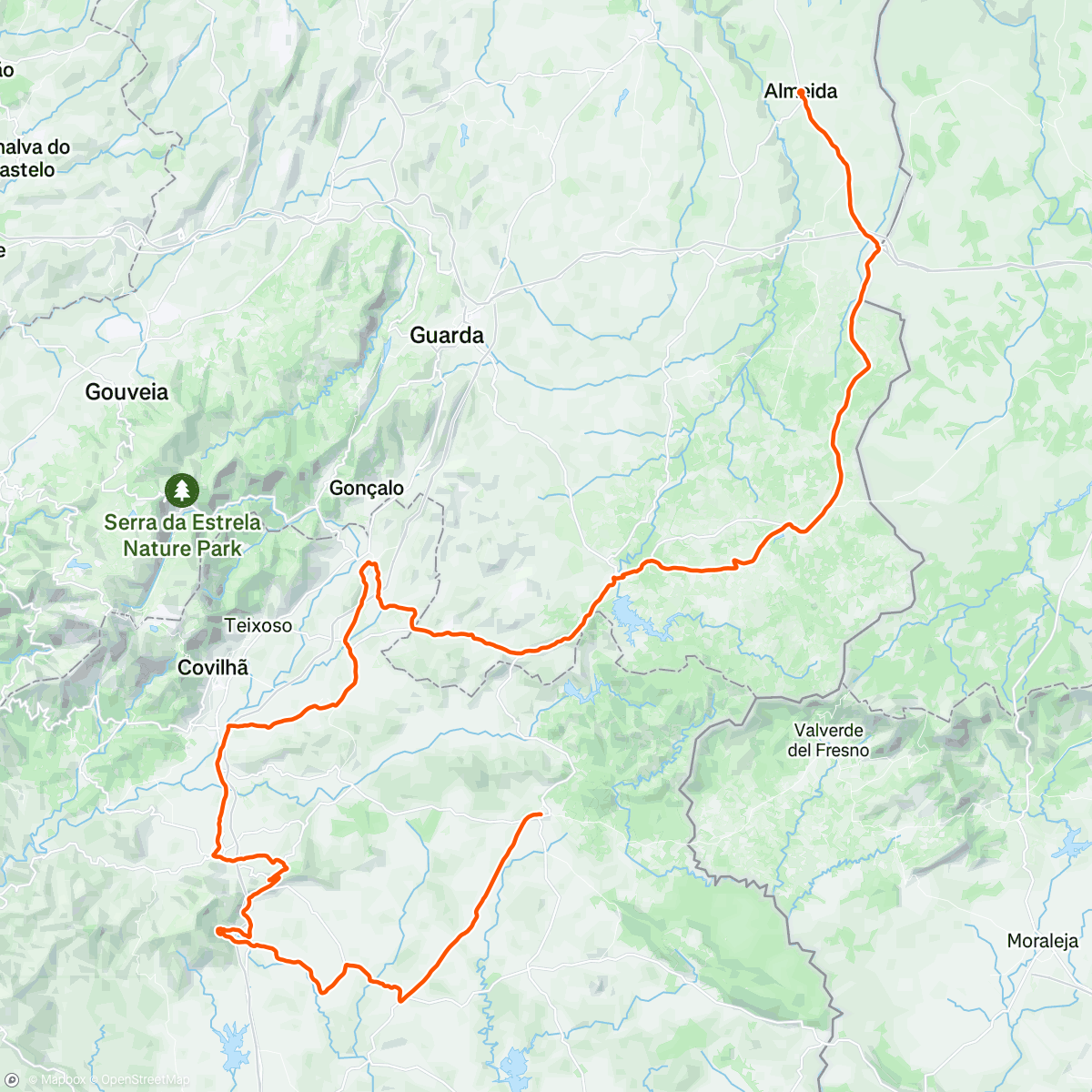 Map of the activity, Vuelta Beiras 🇵🇹