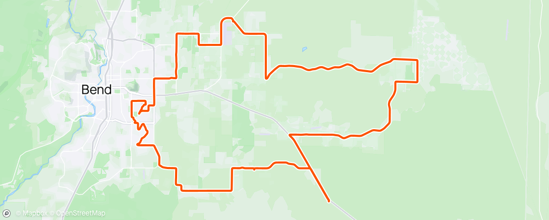 Map of the activity, Sunday road ride