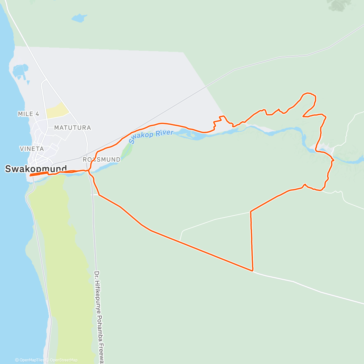 Map of the activity, Goanikontes