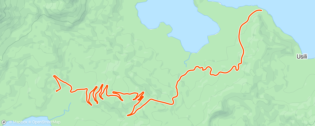 Map of the activity, Zwift - 8min @ 3:1 Under Over Intervals on Road to Sky in Watopia