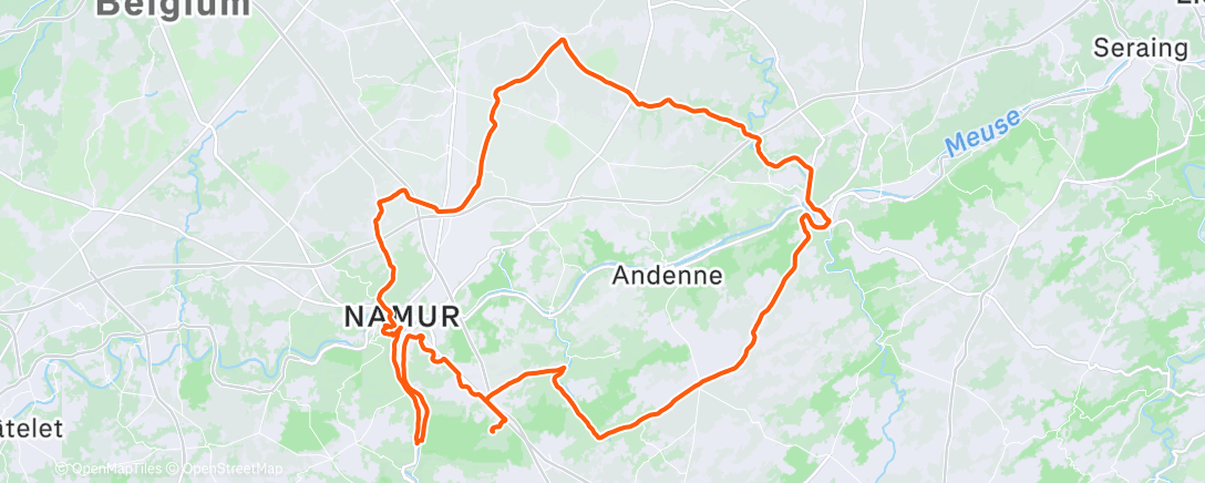 Карта физической активности (Lunch Ride)