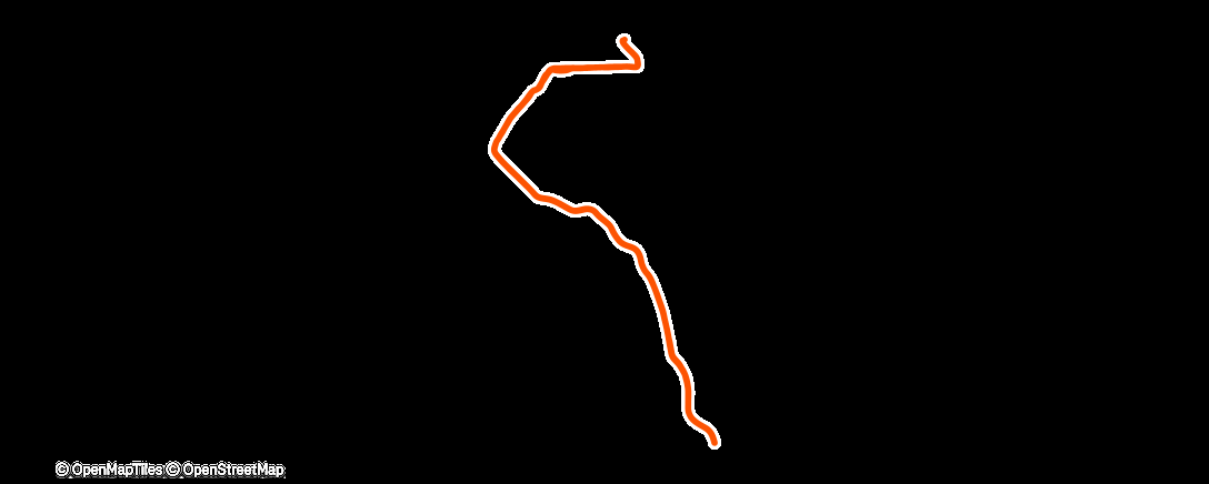 Map of the activity, Lauf am Nachmittag