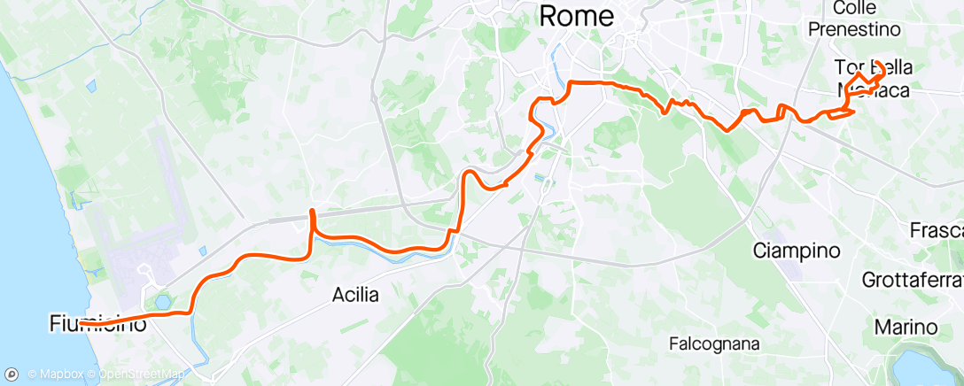 Map of the activity, Giro fiumicino