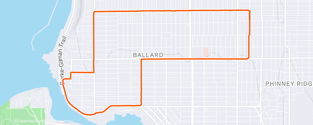 Map of the activity, Morning Run