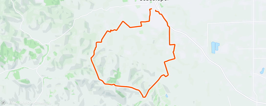 Map of the activity, A jaunt up English Hill