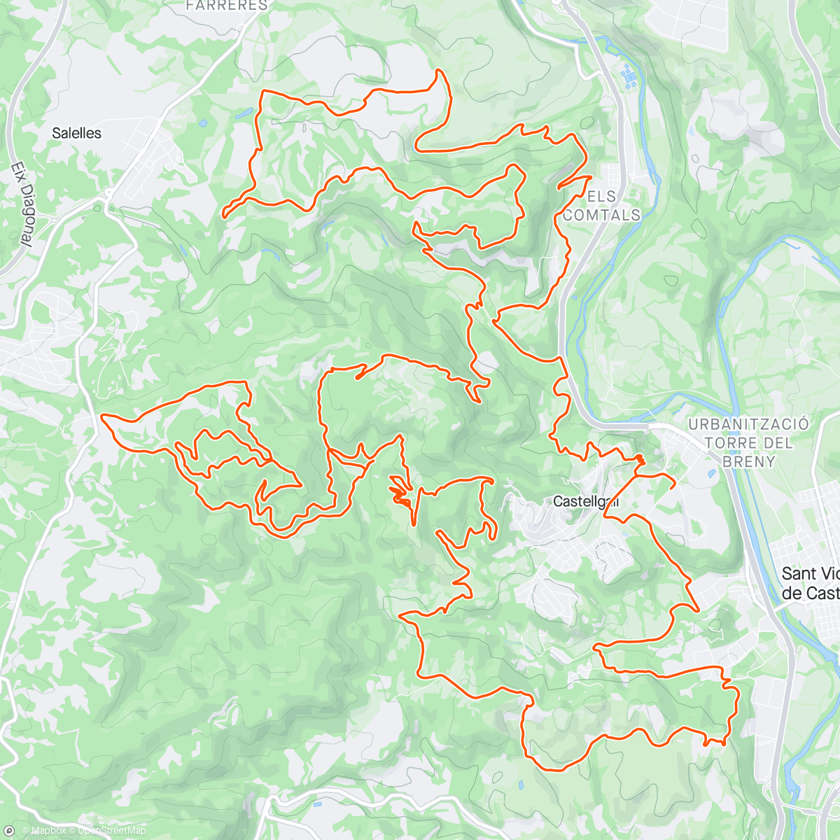 Mapa da atividade, Open Natura Castellgalí