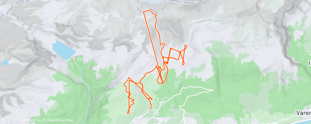Map of the activity, Lunch Alpine Ski