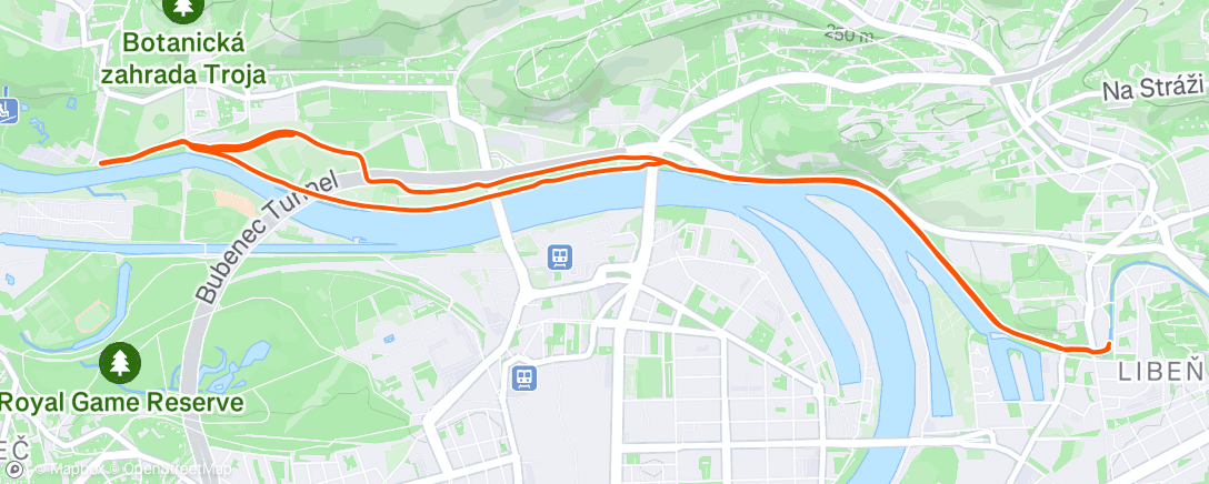 Map of the activity, 3x 12x30/15s