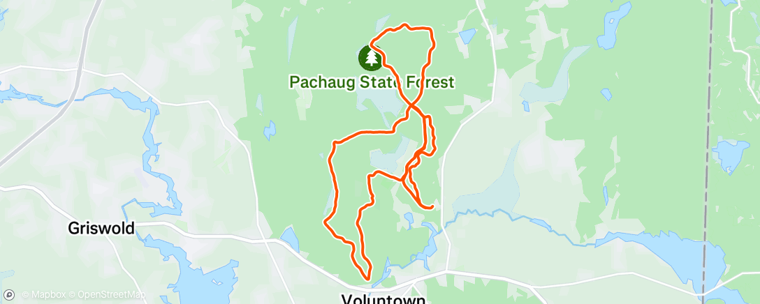 Map of the activity, Morning Trail Run
