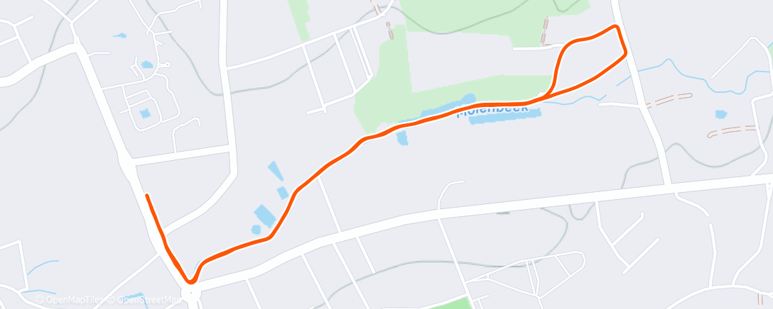Map of the activity, Morning Run