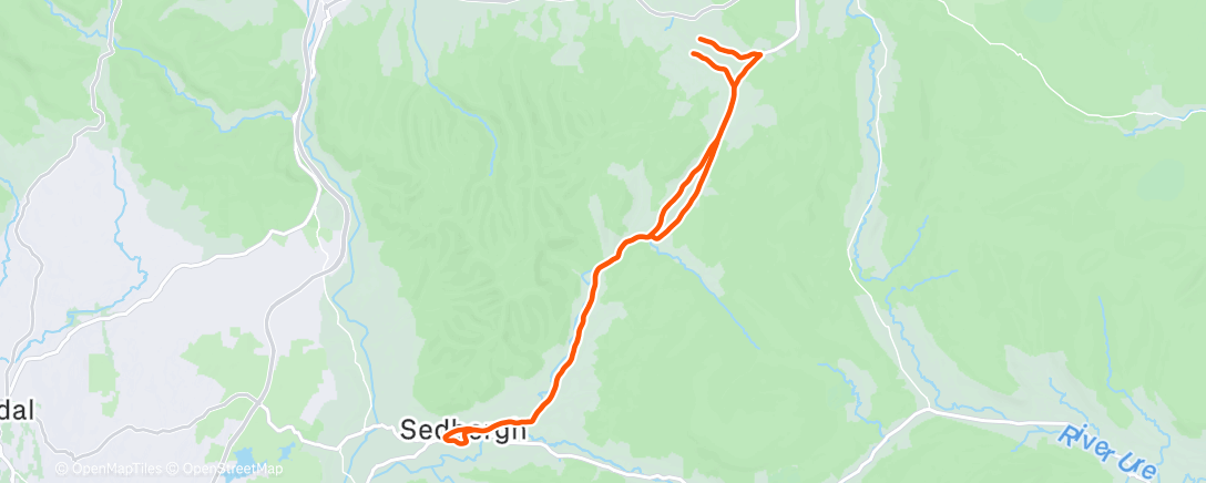 Карта физической активности (Afternoon Ride)