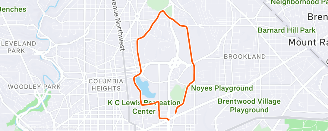 Map of the activity, 50 degrees in January ☀️