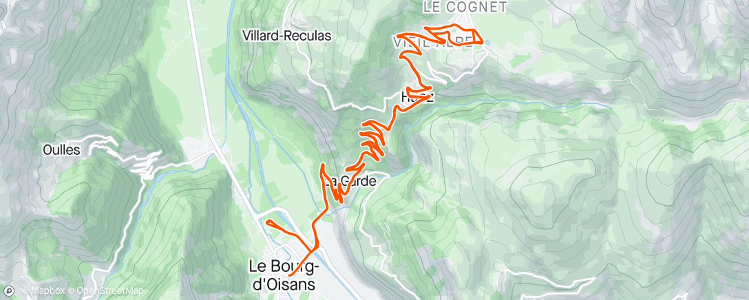 Mapa da atividade, Alpe d’Huzes