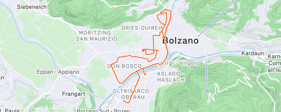 Карта физической активности (Deliveroo - Decathlon - Deliveroo)