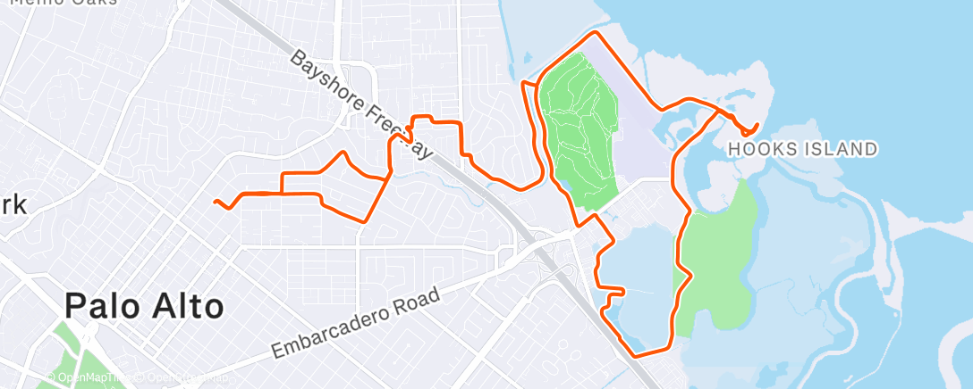 Карта физической активности (Evening Ride)