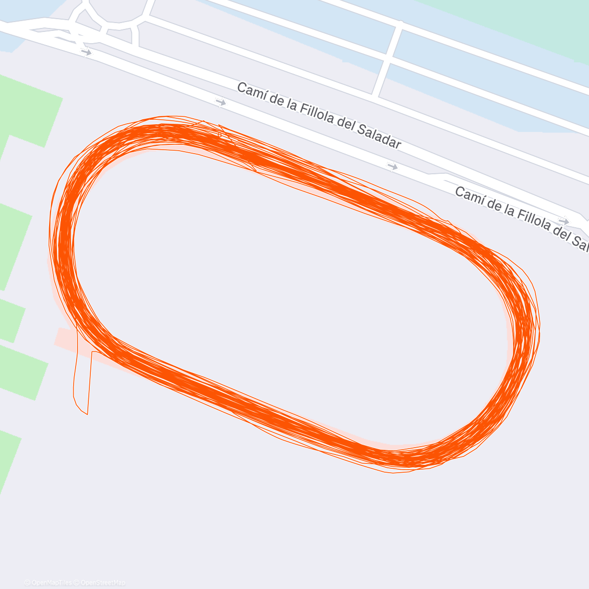 Map of the activity, Morning Run