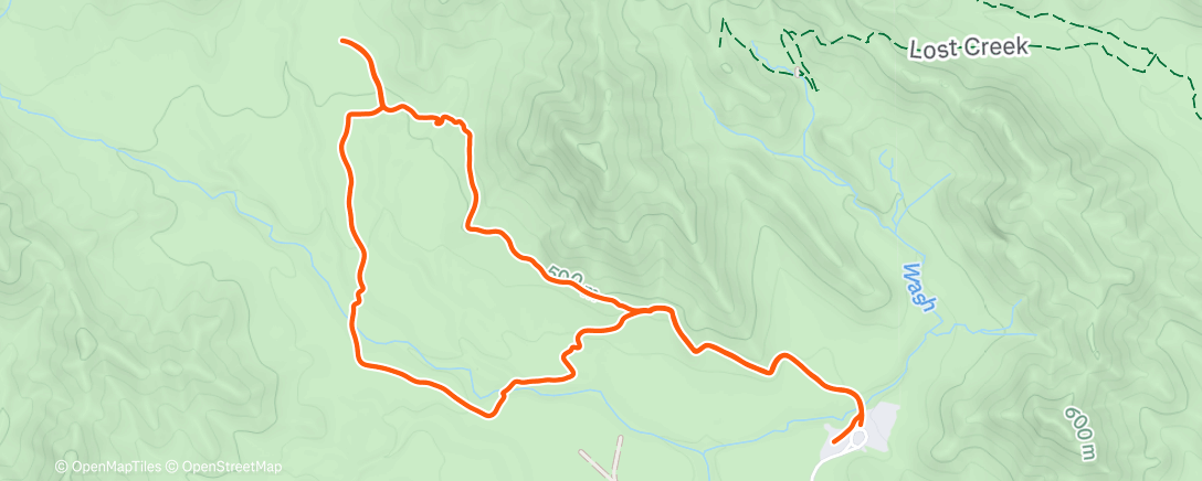Map of the activity, Afternoon Hike