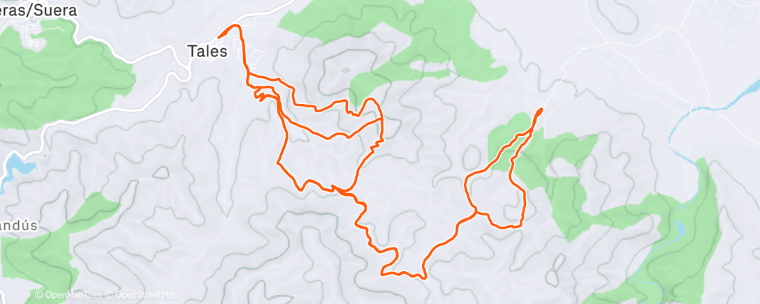 Map of the activity, Morning Mountain Bike Ride