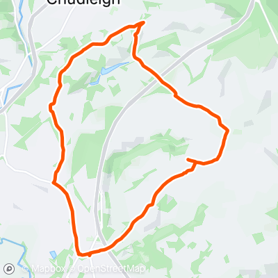 Chudleigh ridge 8 miles | 8.4 mi Running Route on Strava