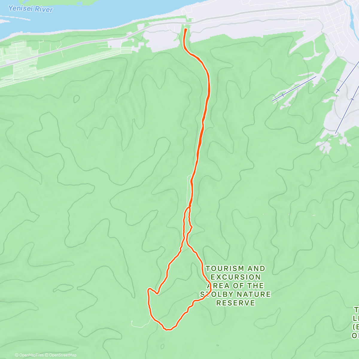 Map of the activity, Трейлраннинг (утро)