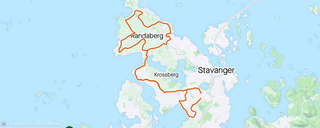 Mapa de la actividad, Kveldstur i kort/kort med Anders