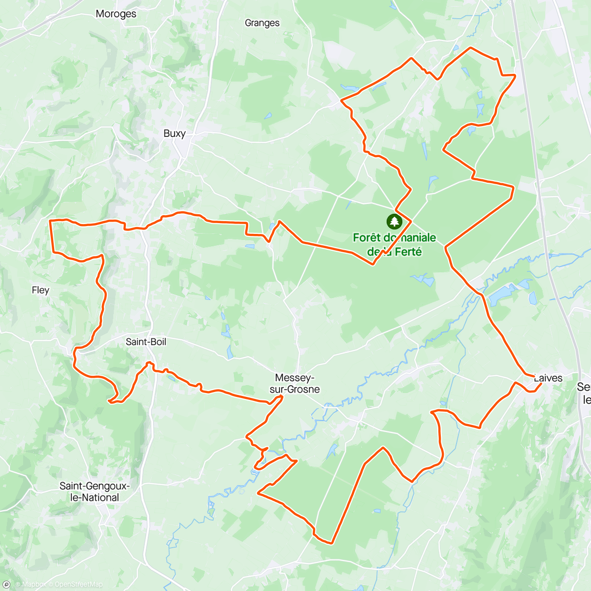 「Gravel Saône-et-Loire」活動的地圖