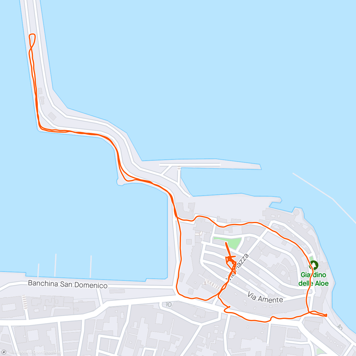 Mapa da atividade, Camminata mattutina