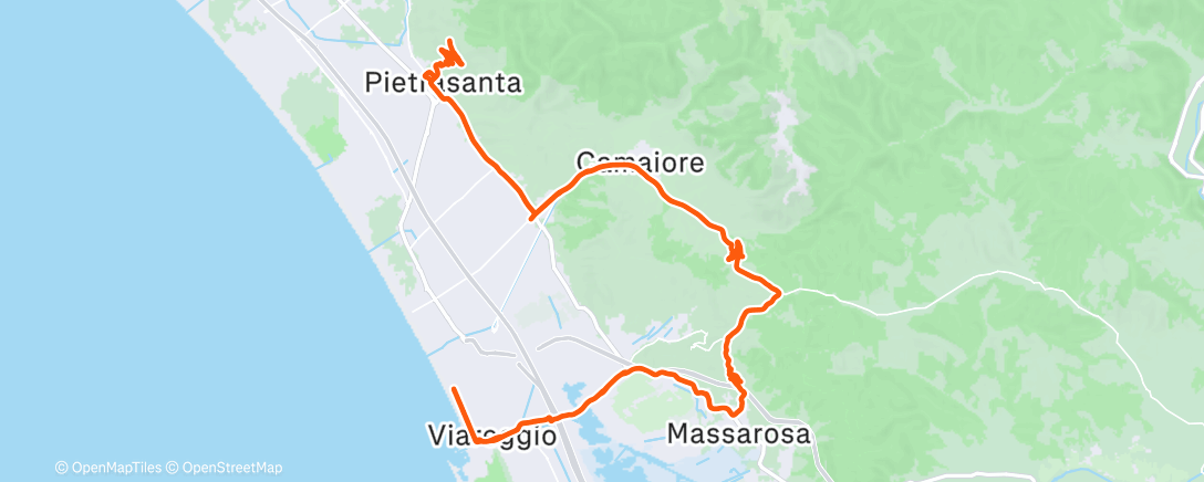 Map of the activity, TC CETILAR 3