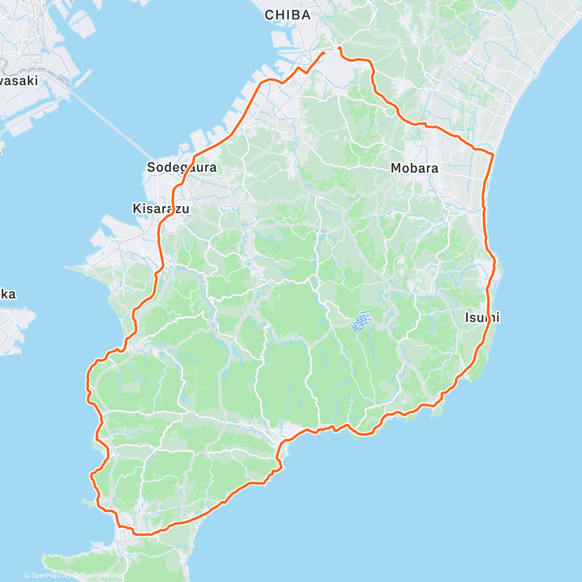 Map of the activity, 朝のライド