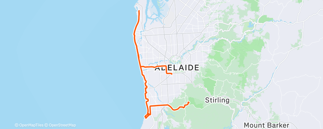 Map of the activity, Beach tap