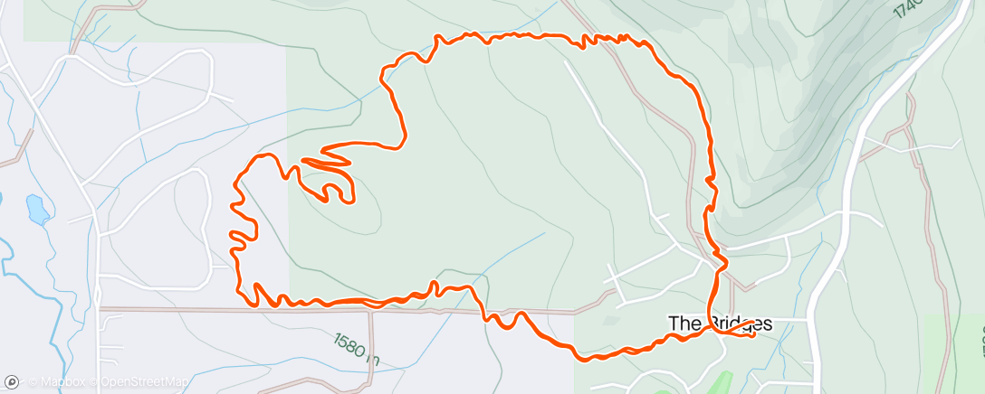Map of the activity, Ghosted Meeting ride