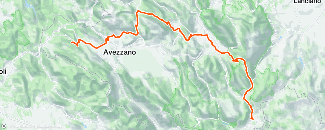 Map of the activity, Lunch Ride