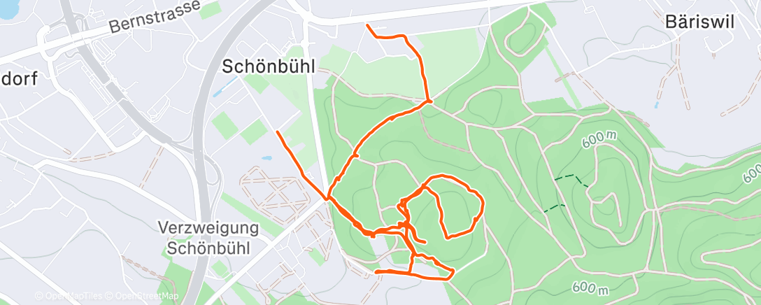 Map of the activity, Пока без бігу