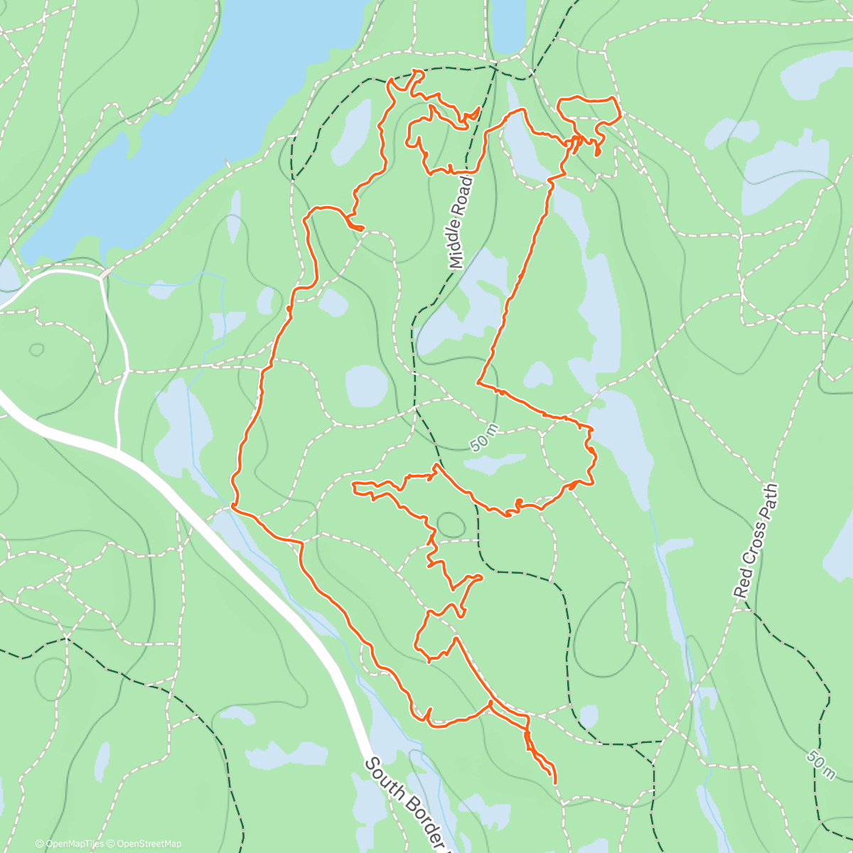 Map of the activity, Navigating rock walls and trash picking