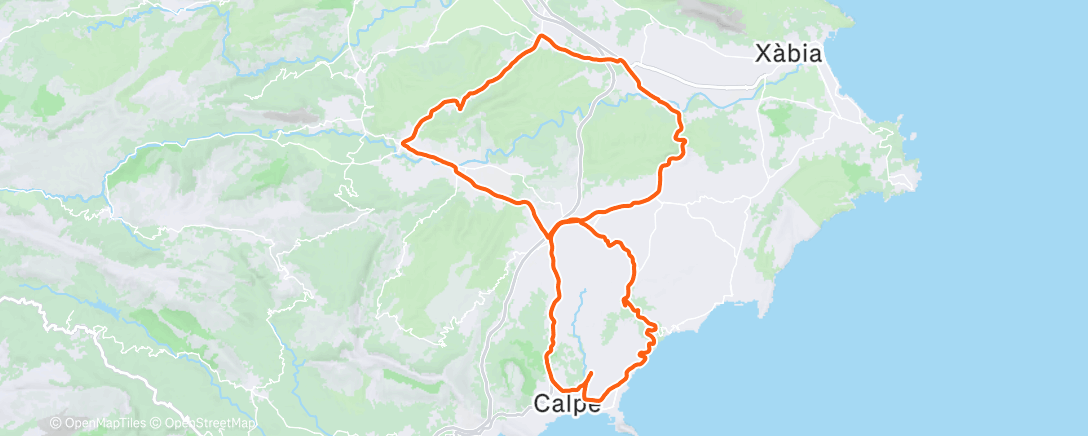 Map of the activity, Morning Ride